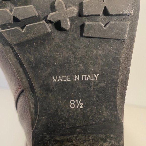 Aquatalia Brown Leather Tall Boots Women 8.5 - Picture 7 of 8